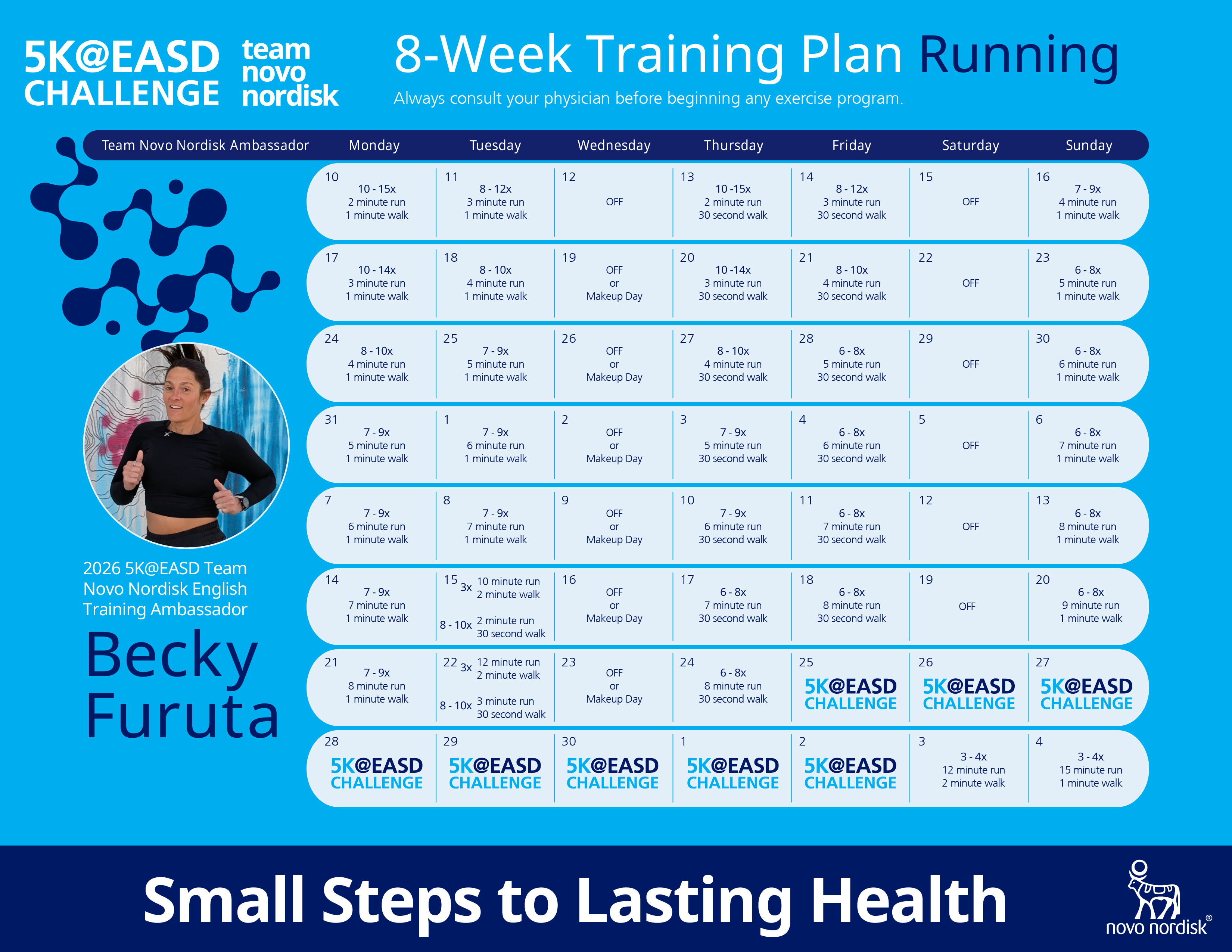 2026 5K@EASD Training Plan Running English